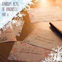 Random Acts of Kindness: Part II (FREE printable)